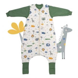schlummersack Slumbersac gigoteuse à pieds 4 saisons 2.5 Tog 120 cm à manches longues amovibles, Jungle | Gigoteuse avec jambes et couvre-pieds pour enfants de 120 à 130 cm (Schlummersack, neuf)