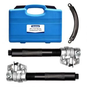 Zoomtools 2 pi&egrave;ces Compresseur Ressort Amortisseur 1,2T Plage de Serrage 280mm avec Support de S&eacute;curit&eacute; pour D&eacute;monter Ressorts de Suspension Auto SUV (autotools, neuf)