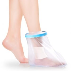 Casenly Protège Plâtre Pied Étanche, Protection Étanche pour Platre, pour adultes, Protecteur de Pansement de Jambe en Plâtre pour Blessures au Pied pour la douche, garde les plaies au sec (GUANGWENZHI, neuf)