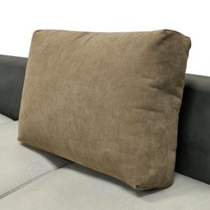 AQIGR Housse de Coussin 60x50 70x50 80x50 90x50 avec Fermeture Eclair Cach&eacute; Taie Oreiller Super Doux pour D&eacute;coration Coussin Canape Salon Jardin Fauteuil Lit(Caf&eacute;,90x50x18cm) (AMZGRZ, neuf)