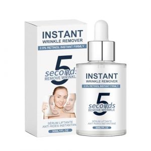 S&eacute;rum Anti-Rides 5 Secondes,Wrinkle Power,Serum Combleur De Rid&eacute;s Immediat,S&eacute;rum Anti-Rides Instantan&eacute;e,Liftante Anti Rid&eacute;s Instantan&eacute;,Filling Effet Imm&eacute;diat,Serum Hydratante Visage Homme Femme (1pc) (BaiYuZ, neuf)