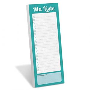 Bloc notes magn&eacute;tique MA LISTE pour toute la famille &agrave; mettre sur votre frigo et ne plus rien oublier - Pour liste de courses / Todo List / Pense b&ecirc;te - Pour le frigo - Fabriqu&eacute; en France (VIRIDIAN) (WHINAT, neuf)
