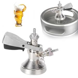 Tissting Keg Coupler G5/8 G Type Distributeur de Robinet de Bi&egrave;re en Acier Inoxydable avec Soupape de Surpression de S&eacute;curit&eacute;, Bi&egrave;re Pression Kegerator pour Syst&egrave;me de Brassage Domestique (Tomoerd, neuf)