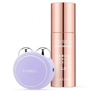 FOREO Firm & Fabulous BEAR mini Lavander+Serum 2.0 30ml | Appareil massage visage | Lifting visage | Élimine le double menton | Soin visage | Coffret cadeau (Foreo, neuf)