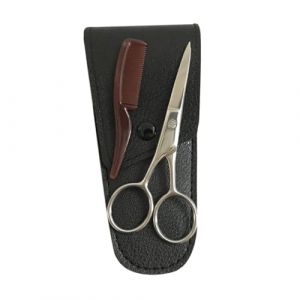 NOLITOY Ciseaux Sourcils et Barbe Acier Inoxydable Tondeuse Pr&eacute;cise pour Moustache et Sourcils Outil Coiffure pour Hommes et Professionnels (shanjingfen, neuf)