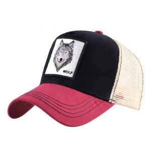 ZXRSJBL Casquettes de Baseball pour Hommes et Femmes, Casquette Unisexe en Maille pour Camionneur, Casquette de Baseball à écusson carré，Casquette de Baseball à écusson brodé sur Le Dos (MOYURUI, neuf)
