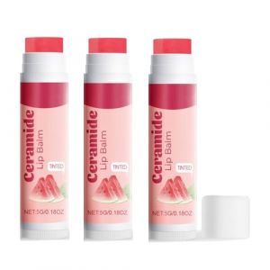 Baume à Lèvres Teinté En Céramide,Sticks Levres Hydratant,Spf 50 Pa+++ Stick Levres,Niacinamide Baumes à Lèvres,Stick a Levre Solaire 50,Pour éclaircir Et Protéger Les Levre (3) (BaiYuZ, neuf)