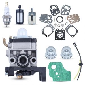 Haishine Carburateur Debroussailleuse pour Honda GX35 GX25 GX22 GX31 Carburateur Remplace OEM 16100-Z0Z-034 avec Joint, Bougie d'Allumage, Tuyau, Bulles d'Huile, Filtre à Essence Pieces Detachees (Haishine store, neuf)