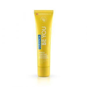 Curaprox Dentifrice Blanchissant – Pour Une Haleine Fraîche Et Des Gencives Saines | Formule Enzymatique, Saveur Gin Tonic Et Kaki, Jaune, 60 Ml | Végan, Sans Sls, Fluorure 950 Ppm, Ajr 50 (Curaprox Switzerland, neuf)