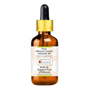 Greenwood Essential Huile d'hibiscus naturelle avec compte-gouttes en verre Qualit&eacute; th&eacute;rapeutique naturelle 15 ml (Greenwood Essential EU, neuf)