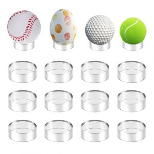 15 pi&egrave;ces Support de balle en acrylique clair, support de balle en plastique rond, support pour balle de baseball, support rond en acrylique, socle d'affichage, chevalet, support pour balle de golf (Obscurity, neuf)