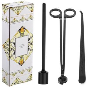 xiaoxiaozhijia Éteignoir à Bougie en Acier Inoxydable Eteignoir Bougie Noir Vintage Extincteur de Bougie avec Manche Long 22CM pour Aromathérapie, (Set:Noir) (XiaoXiaoZhiJia, neuf)
