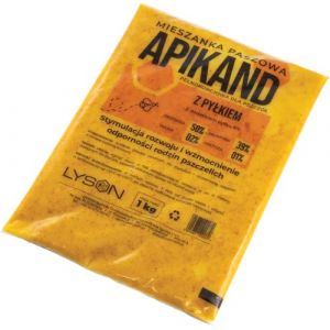 LYSON Apikand Nourriture pour abeilles avec Pollen Pâte à sucre Gâteau au sucre Pâte à nourrir Fournitures d'apiculture Aminés Essentiels Ruche pâteuse Pâte à fourrage Apiculture Miel 20x1kg (LYSON POLAND, neuf)