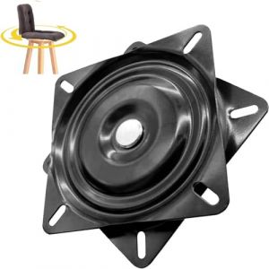 Rcbzzp Table Tournante de Chaise Pivotante, PPlateau Tournant Roulement à Billes, Plateau Tournant à Roulement à Billes à 360 °, 177 * 177 * 28 mm, pour Tabourets Tables Étagères TV (7 inch) (MUTULI, neuf)