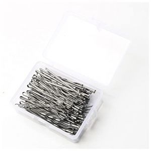 Épingle À Cheveux 50 / 100pcs Alliage de mariage Clips Cheveux Coupes à cheveux Barrette Coupes à cheveux Accessoires Cheveux Black Side Fil Fil Dossier Outils Épingle À Cheveux Mariage(100pcs silver) (钟祥市微琼维商贸有限公司, neuf)