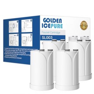 GOLDEN ICEPURE Brita On Tap Pro V-MF ，Brita Filtre Robinet pour Syst&egrave;me de Filtration sur Comptoir 600l，paquet de 4 (FIRST FILTER, neuf)