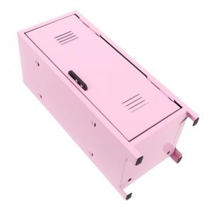 Veemoon Casier de Rangement M&eacute;tal Rose avec Serrure et Cl&eacute;s Organisateur S&eacute;curis&eacute; pour Cosm&eacute;tiques et Bijoux Bo&icirc;te Multifonction pour Bureau et Chambre Mini Fort D&eacute;coratif pour Bureau et (lucy Liu, neuf)