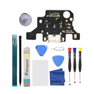 iParto Kit de remplacement de port de charge pour Samsung Galaxy Tab A9+ SM-X210 SM-X215 SM-X216B Connecteur de station d'accueil USB Flex de remplacement avec outils (iParto EU, neuf)