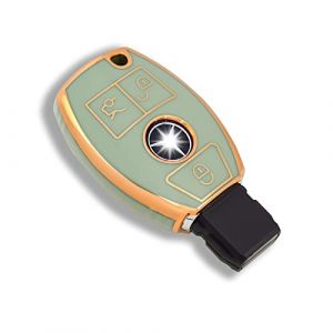 OFFCURVE Couvre Clef Etui a Clef, &Eacute;tui &agrave; Cl&eacute;s TPU Etui Carte Cl&eacute; Voiture 2/3 Boutons pour Mercedes Benz Class A B C E R S V W ML CL CLA CLE CLK GLA GLC GLE GLK AMG A203 W211 W245 (OFF CURVE EUR, neuf)