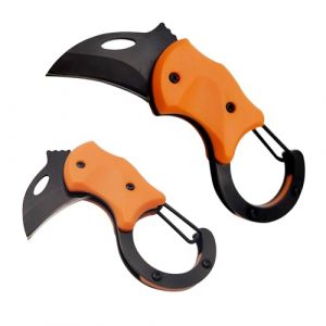 XUDIY Petit couteau de poche pour hommes, couteau pliant cool Box Cutter avec lame tranchante de 1.34 pouces, mini couteau EDC pour porter tous les jours, grand cadeau pour hommes (Orange) (PowerRun Store, neuf)