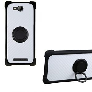 Coque pour Logicom Le Swipe Coque Compatible avec Logicom Le Swipe Coque Étui Support de Bague métallique 360° en PC + Silicone CSKB-HEI (Oujietong, neuf)