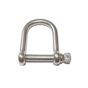 Manille Droite INOX A4 Extra Large Ø 12mm INOX A4 (FP INOX, neuf)