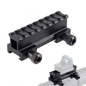 FOCUHUNTER Riser Base Mount Support Adaptateur Rail de Fusil D0015 en Alliage d'aluminium de 21 mm pour Les montages sur Rail Picatinny/Weaver (FOCUHUNTER, neuf)