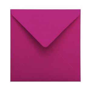 Netuno 25 enveloppes carrées rose foncé 110 x 110mm 120g Malmero Bougainville enveloppes décoratives enveloppes colorées pour cartes de voeux invitations mariage anniversaires enveloppes de couleur (netuno, neuf)