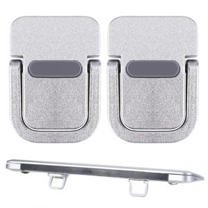 BEPSYOM 1 Paire Mini Support Ordinateur Portable R&eacute;hausseur de Clavier pour Bureau Pliable et Invisible Support PC Portable Auto-Adh&eacute;sif Compatible avec Tous les Laptops (Argent) (LI MINGMING uk shop, neuf)