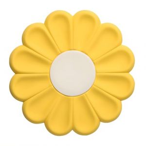 17cm Dessous de Plat pour Casseroles et Plats Chauds, Support de Casseroles en Silicone Flexible, Coussinets Chauds Antidérapant pour la Cuisine, Tapis Résistant à la Chaleur (Jaune) (ZHUOBITE, neuf)