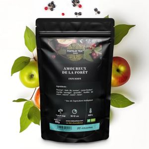 Matsue Tea - Amoureux de la F&ocirc;ret - Tisane en vrac - Pomme & Myrtille Sauvage - Qualit&eacute; Premium - Tisane Fruit&eacute;e et Florale - 20 Infusettes - 60 g (MATSUE TEA, neuf)