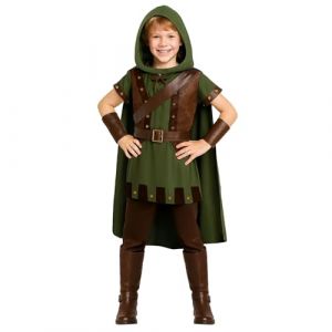 Morph Deguisement Robin Enfant, Costume Voleur Des Bois, Deguisement Voleur De Bois, D&eacute;guisement Contes Et L&eacute;gendes, D&eacute;guisement Halloween Enfant, Costume Carnaval S (Morph Costumes, neuf)