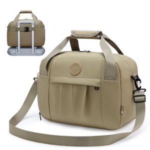 SUCIKORIO Sac de Voyage Cabine 40x30x20 Étanche Cuir Bagage Avion pour Week-end et Maternalité, avec Sac Étanche et Compartiment à Chaussures (Darmoo, neuf)