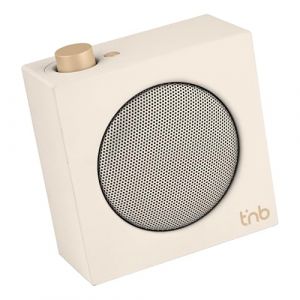 T'nB - Enceinte Bluetooth Rainbow Cube, Son Clair et &Eacute;quilibr&eacute; 5 W, Autonomie 10 H, TWS St&eacute;r&eacute;o, Radio FM, Carte Micro SD, Entr&eacute;e Jack 3,5 mm, Format Compact 10 x 10 cm - Blanc Ivoire (T'nB, neuf)