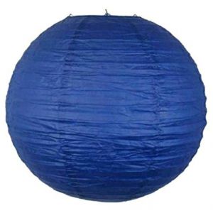 Matissa - Suspension/boule japonaise en papier pour mariage, anniversaire ou fête - 10/15/20/25/30/35/40 cm, bleu marine, 12"(30CM) (Matissa Ltd, neuf)