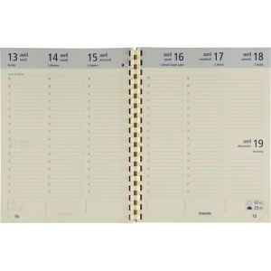 BREPOLS - 1 Recharge Agenda Large Optivision, Janvier 2026 à Décembre 2026, 1 Semaine sur 2 Pages, Format 17 x 22 cm (FOURNITURE DISCOUNT, neuf)