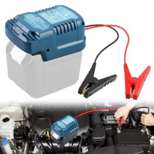 Aide au démarrage de voiture - Adaptateur pour batterie Makita 18 V - Appareil de démarrage pour batteries de voiture - Chargeur rapide portable pour la voiture - Adaptateur booster de batterie 12 V - (HQ SHENG LIMITED, neuf)