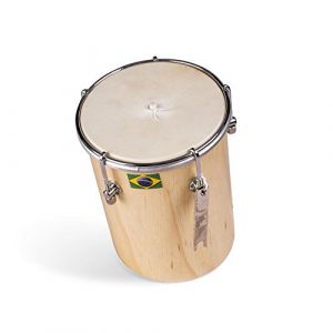 JL Sport - Cuica brésilien en bois naturel - Tambour à friction en cuir - 15,2 cm - Instrument de musique/Samba (Anandashop, neuf)