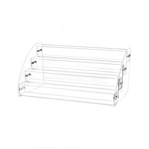 QWORK&reg; rangement vernis a ongle &agrave; 4 niveaux, pr&eacute;sentoir de vernis &agrave; ongles en acrylique, support de vernis &agrave; ongles transparent, peut contenir environ 40 bouteilles (shavinglikes, neuf)