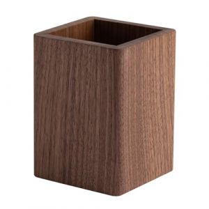 DUOHERESHUI Stylo Crayon Support Organiseur, Porte-Crayons En Bois Pour Crayons, Pot à Crayons Carré En Bois Pour Papeterie, Pot a Crayon, Pinceaux De Maquillage, Bureaux, Bureaux (Marron) (Cbchqdet, neuf)