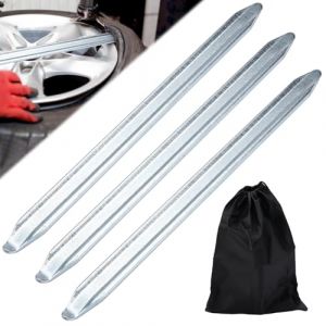 3 Pièces Demonte Pneu, Demonte Pneu Voiture de 30 cm avec Sac de Rangement Noir, Portable Demonte Pneu Moto Facile à Utiliser Acier Au Manganèse Demonte Pneu Trottinette pour Motos, Vélos et Voitures (XXBXEU, neuf)