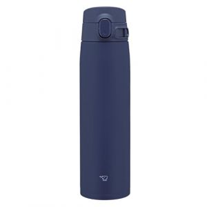 Zojirushi Mahobin SM-VB72-AM Tasse en acier inoxydable, grande capacité, 720 ml, type One-Touch, arrêt sans couture, seulement 3 points de nettoyage, bleu marine (QAVDON, neuf)