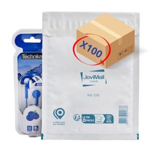 Enveloppe Bulle Expédition X 100 | Anti Choc - Haute Protection | Pochette A5 Envoi Produis Fragiles, Lourds | Fermeture sécurisée | Indéchirable et Imperméable | Krat Blanc (150 x 210) (FC BURO, neuf)