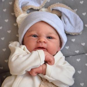Zero Pam Poupée Reborn Realiste 42 CM Bébé Reborn Fille Bebe Reborn Qui Ressemble A des Vrais Bebe Reborn Silicone Bébé Reborn Réaliste (Zero Pam Doll-BNS, neuf)