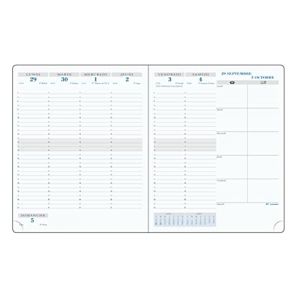 Exacompta 220842E - Recharge semainier SAS 22 Non stop - 18,5 x 22,5 cm - Aout 2025 &agrave; ao&ucirc;t 2026 - Papier ivoire (Blumie Shop, neuf)