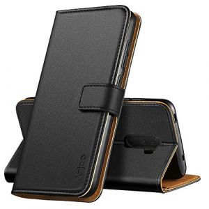 Hianjoo Anjoo Coque Compatible pour Xiaomi Pocophone F1, Housse en Cuir avec Magnetique Premium Flip Case Portefeuille Etui Compatible pour Xiaomi Pocophone F1, Noir (Anjoo Direct . FR, neuf)