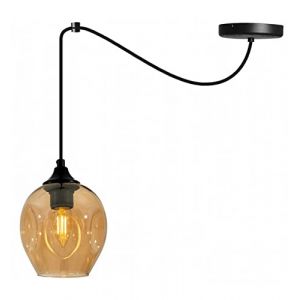 Light-Home Prage Spider Abat Jour Suspension Luminaire Lustre Araignée - Moderne Abat Jour Plafond - Verre - À 1 Lumières - Miel (Light-home, neuf)