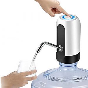Distributeur Eau Pompe Bouteille Eau 5 Gallons, Distributeur d'eau en Bouteille, USB chargeant la Pompe &agrave; Eau Potable &eacute;lectrique Portable Commutateur de Bouteille d'eau Universelle (Bkazwe, neuf)