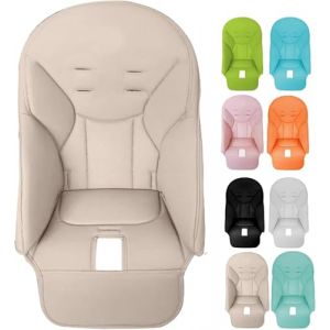 Coussin Chaise Haute Bébé, Housse Chaise Haute Pour Bébé, Housse Chaise Haute Bebe En Cuir PU, Coussin Pour Chaise Salle À Manger Souple Pour Peg-Perego, Siesta-Zero3, Baoneos, Kosmics Jané (houyatao, neuf)