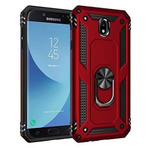 BestST Coque Galaxy J7 2017/J730, Coque Samsung J7 2017/J730, Etui Housse de Protection Antichoc Durable R&eacute;sistante 2 en 1 Hybride PC Robuste + TPU Souple pour Galaxy J7 2017/J730 + Verre tremp&eacute; (BestST, neuf)